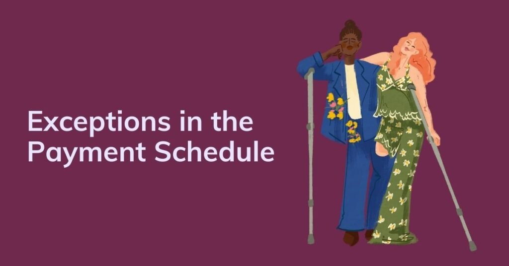 Exceptions in the Payment Schedule for Disability Beneficiaries