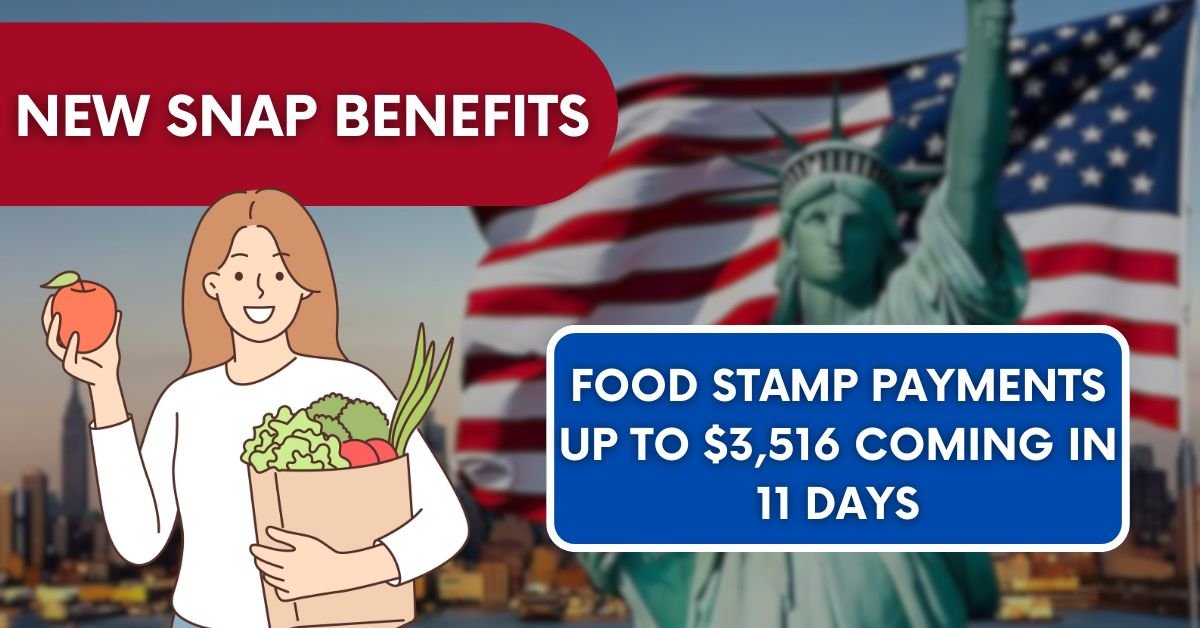 New SNAP Benefits: Food Stamp Payments Up to $3,516 Coming in 11 Days