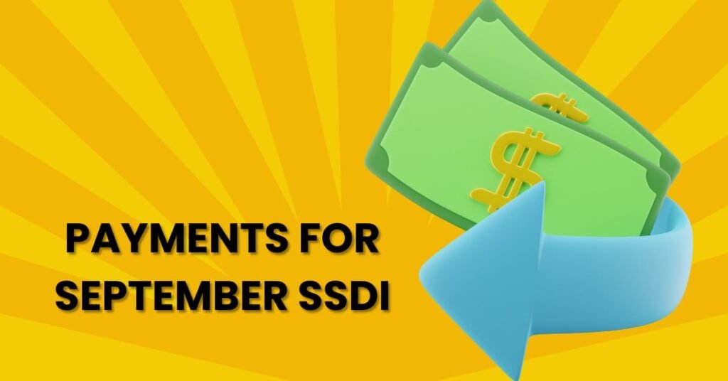 Payments for September SSDI